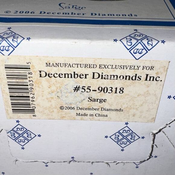 December Diamonds 2006 SARGE Merman Ornament RETIRED Camo Green Tail #55-90318 - Picture 8 of 8